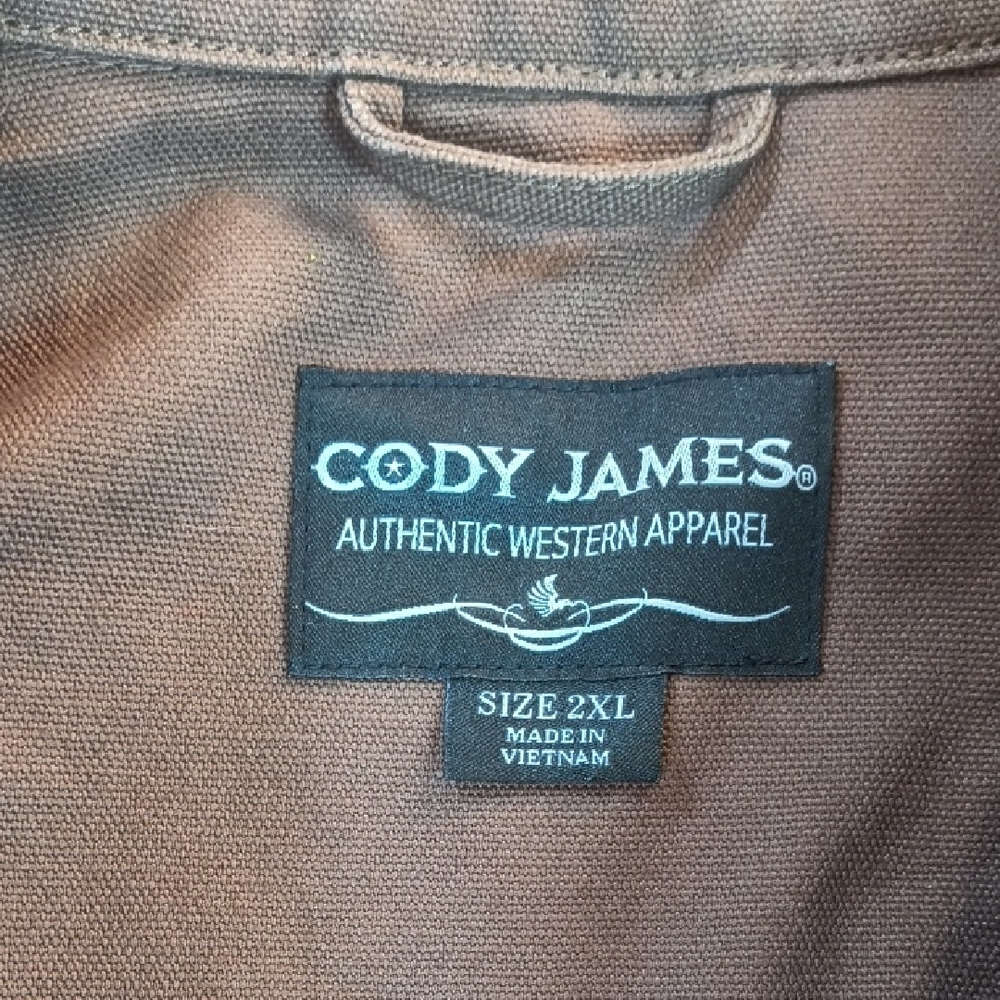 Cody James Mens Goldmine Southwestern Print Yoke Canvas Tucker Jacket S-2XL - Picture 11 of 12